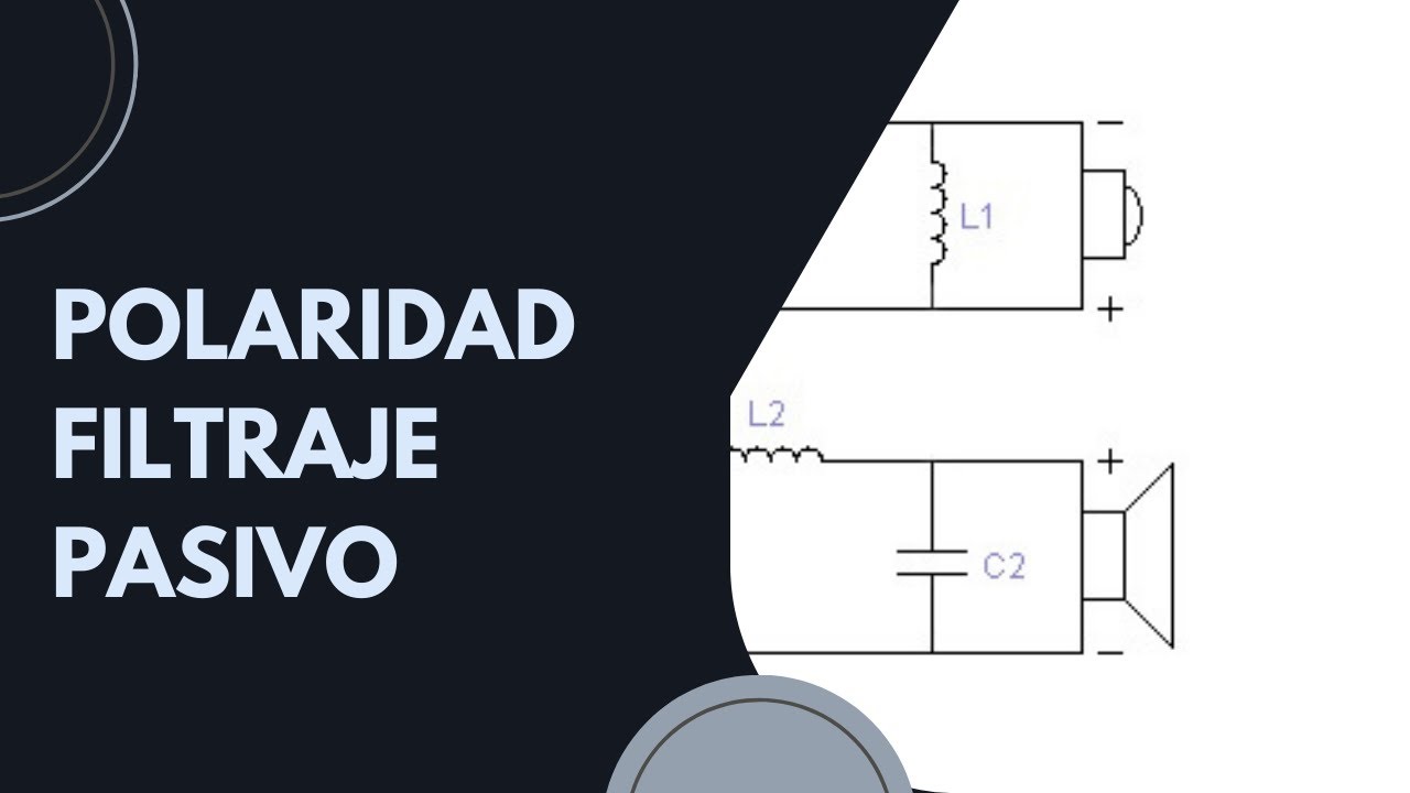 Análisis breve de la polaridad en filtraje pasivo (crossover)