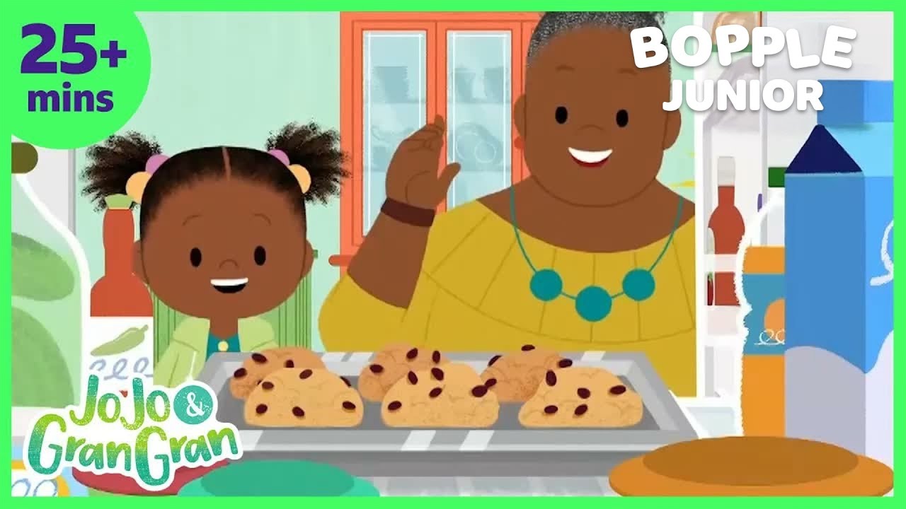 Baking with Gran Gran | JoJo and Gran Gran | BBC Kids