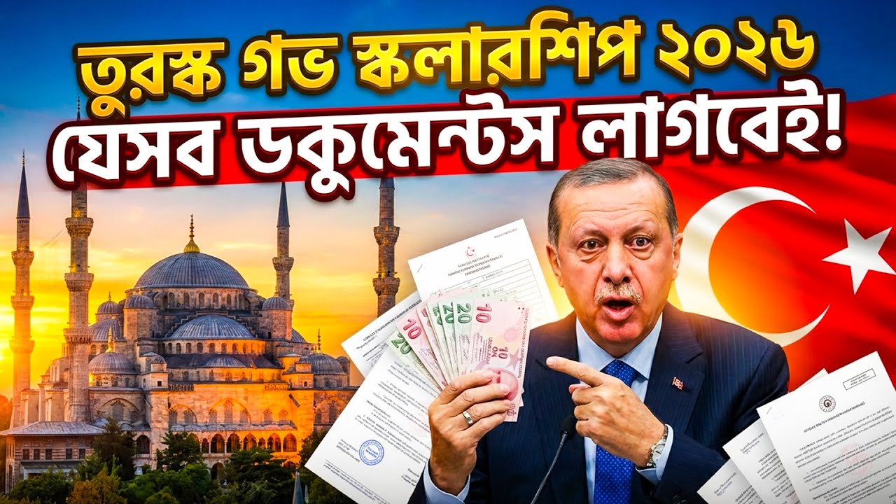 তুরস্ক সরকারী বৃত্তি ২০২৬- যেসব ডকুমেন্ট লাগবেই ! Turkey Government Scholarship Documents 2026