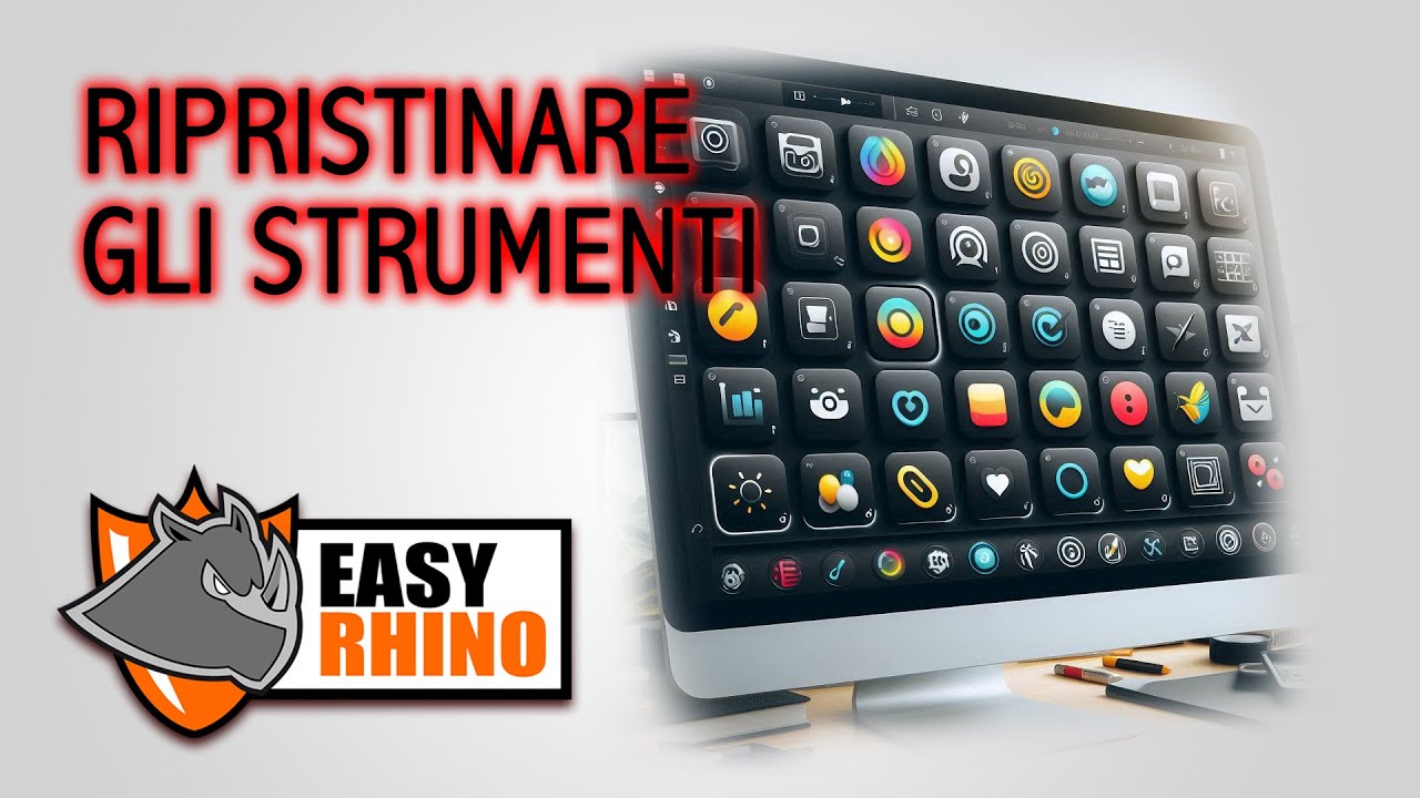 RIPRISTINARE LA BARRA STRUMENTI IN RHINOCEROS