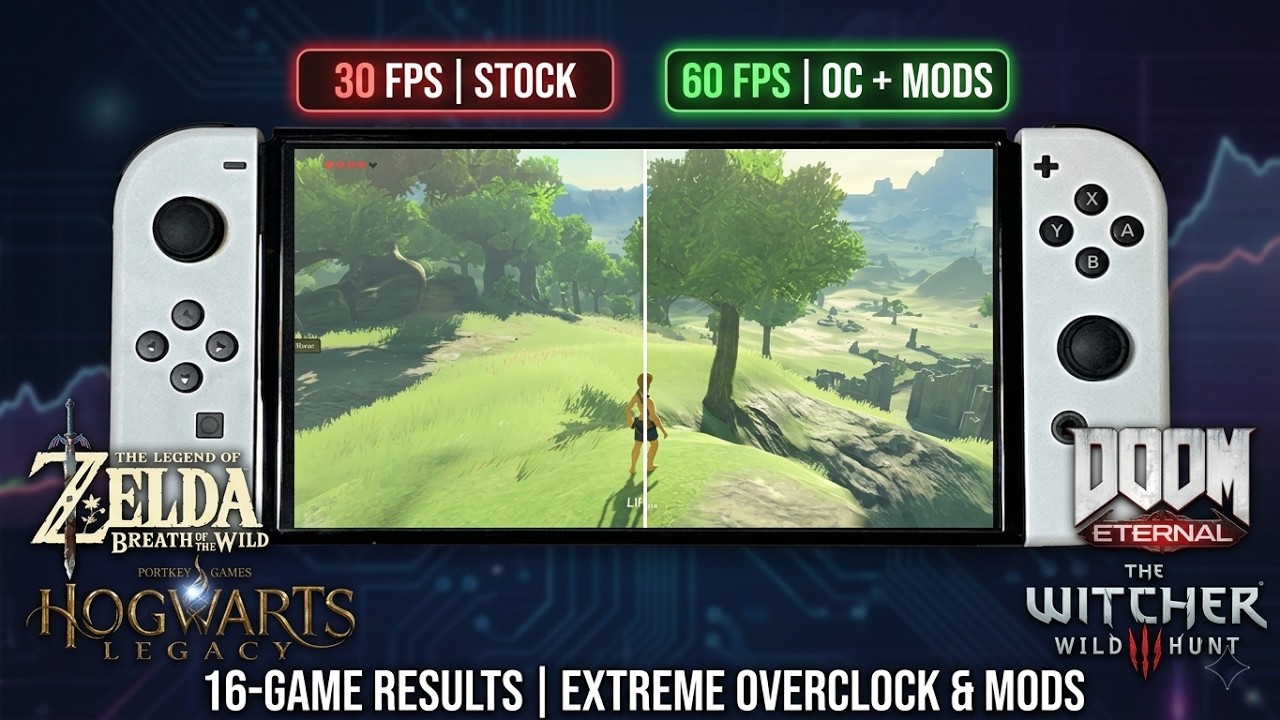 Switch EXTREME Overclocking - 16 Games Tested (Graphics Mods + 60FPS)