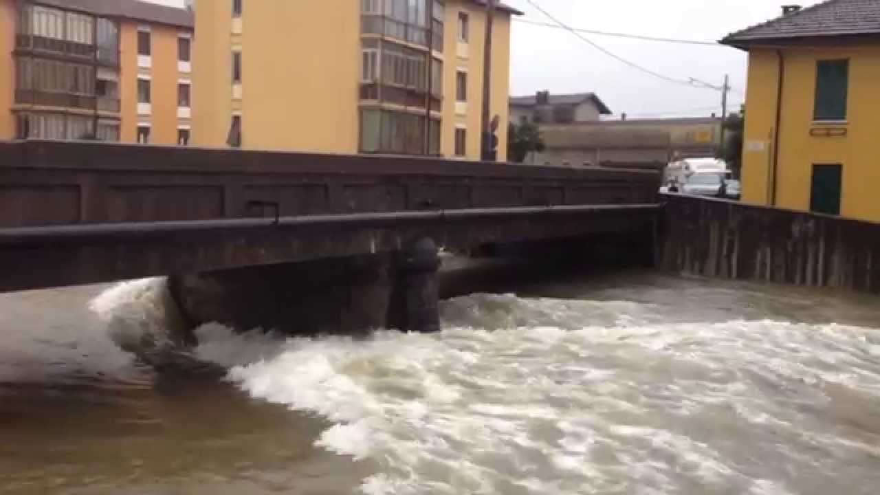 Maltempo a Luino: la situazione del fiume Tresa, Margorabbia e del Lago Maggiore. 10 novembre 2014