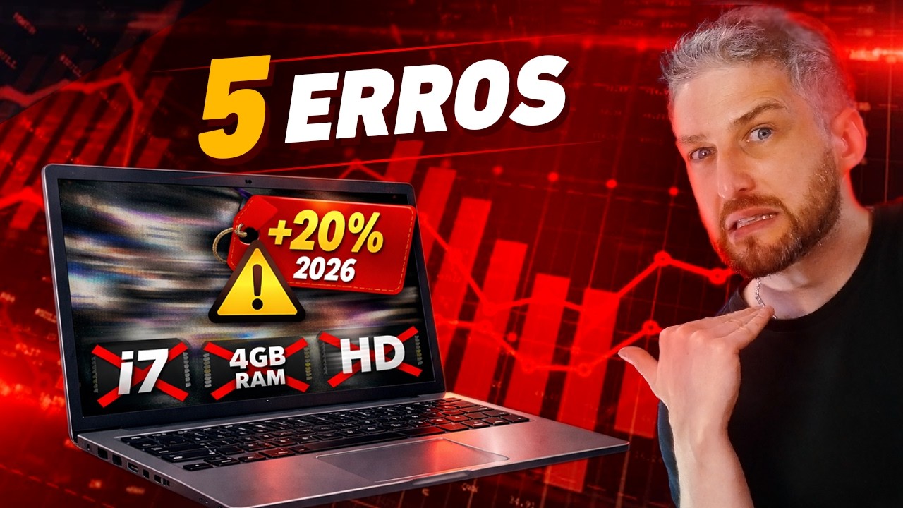 5 ERROS ao comprar NOTEBOOK que todo mundo comete em 2026! Dicas para comprar o melhor notebook.