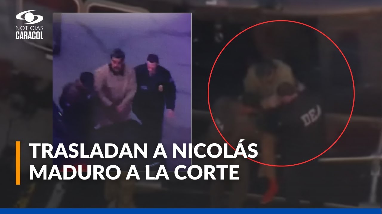 URGENTE | Primera imagen del traslado de Nicolás Maduro a la corte en Nueva York