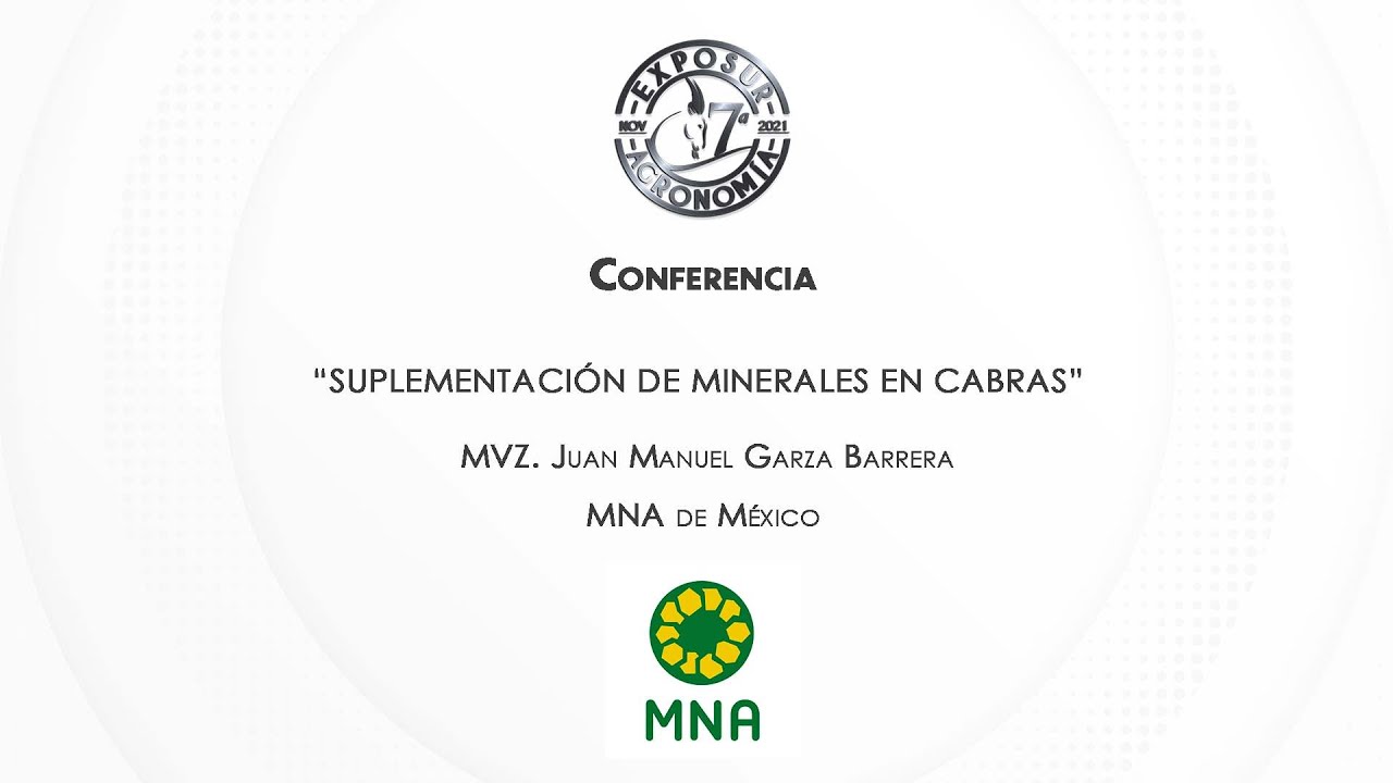 Suplementaci&oacute;n de Minerales en Cabras