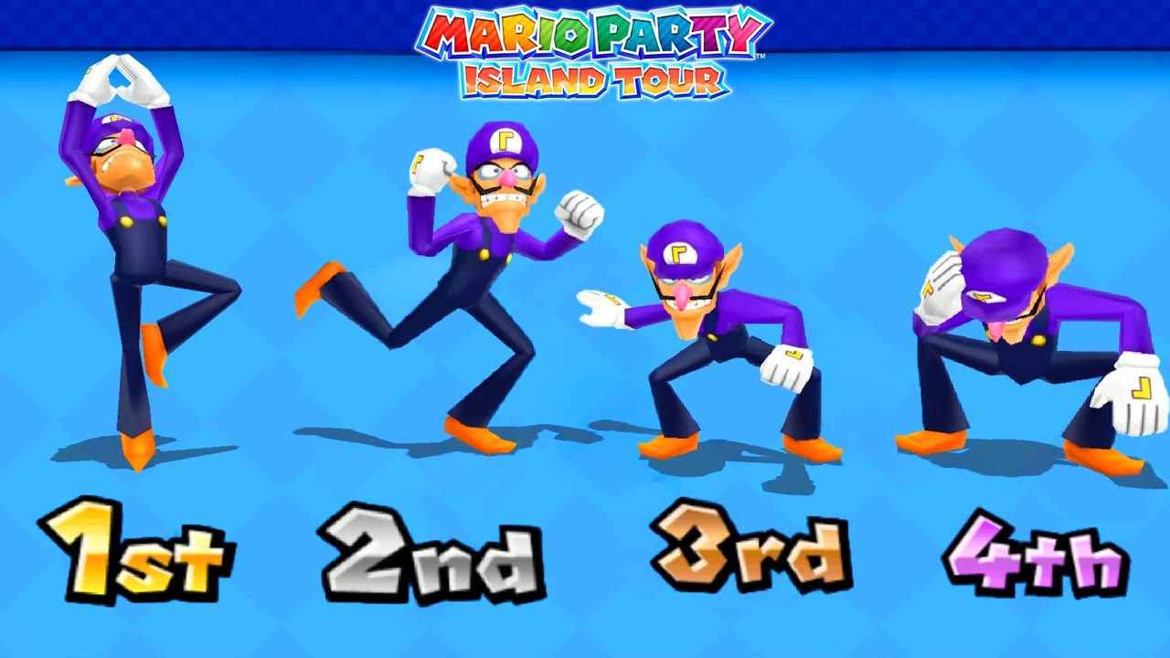 Mario Party: Island Tour Minigames - Waluigi Vs Luigi Vs Mario Vs Wario (Master COM)