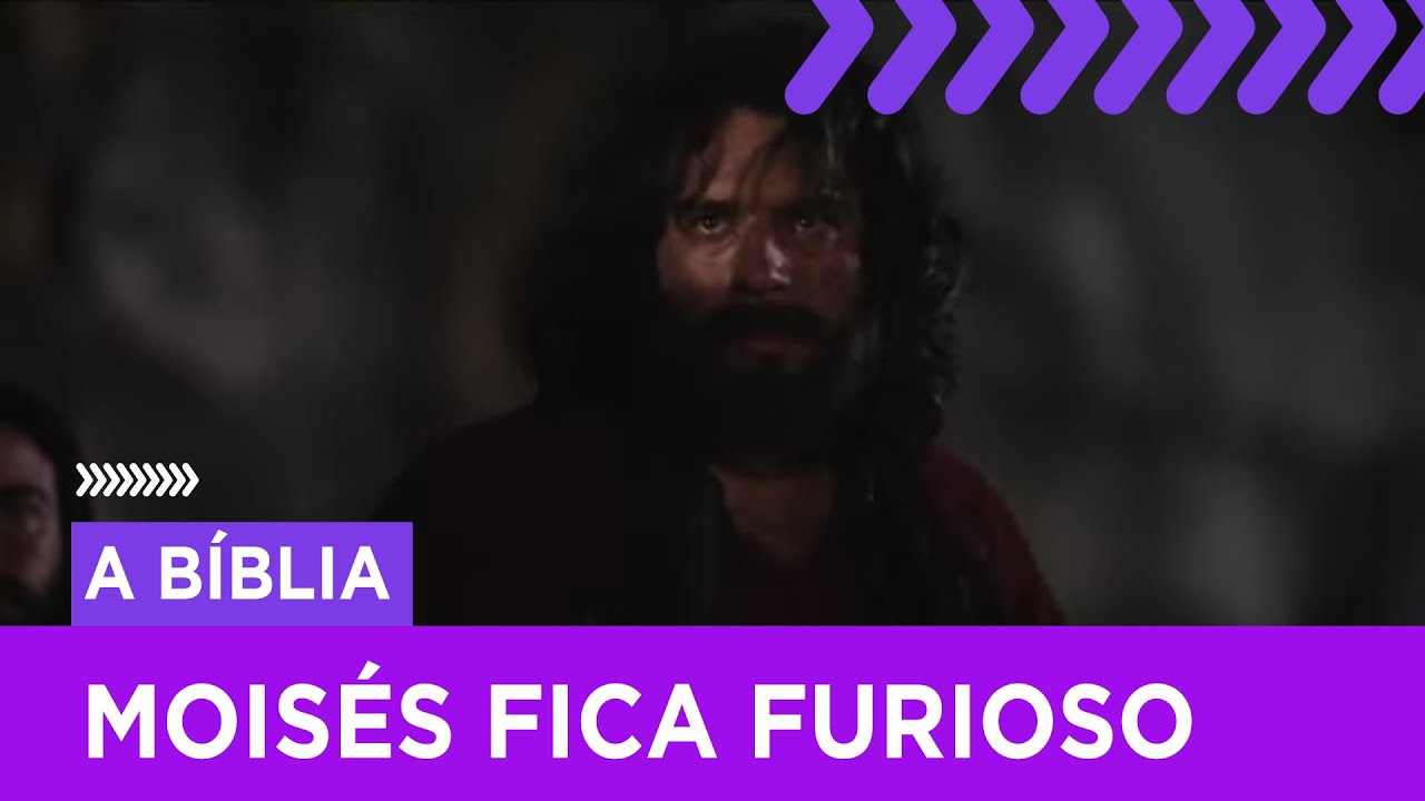 Moisés fica furioso com o bezerro de ouro construído pelos hebreus | A Bíblia