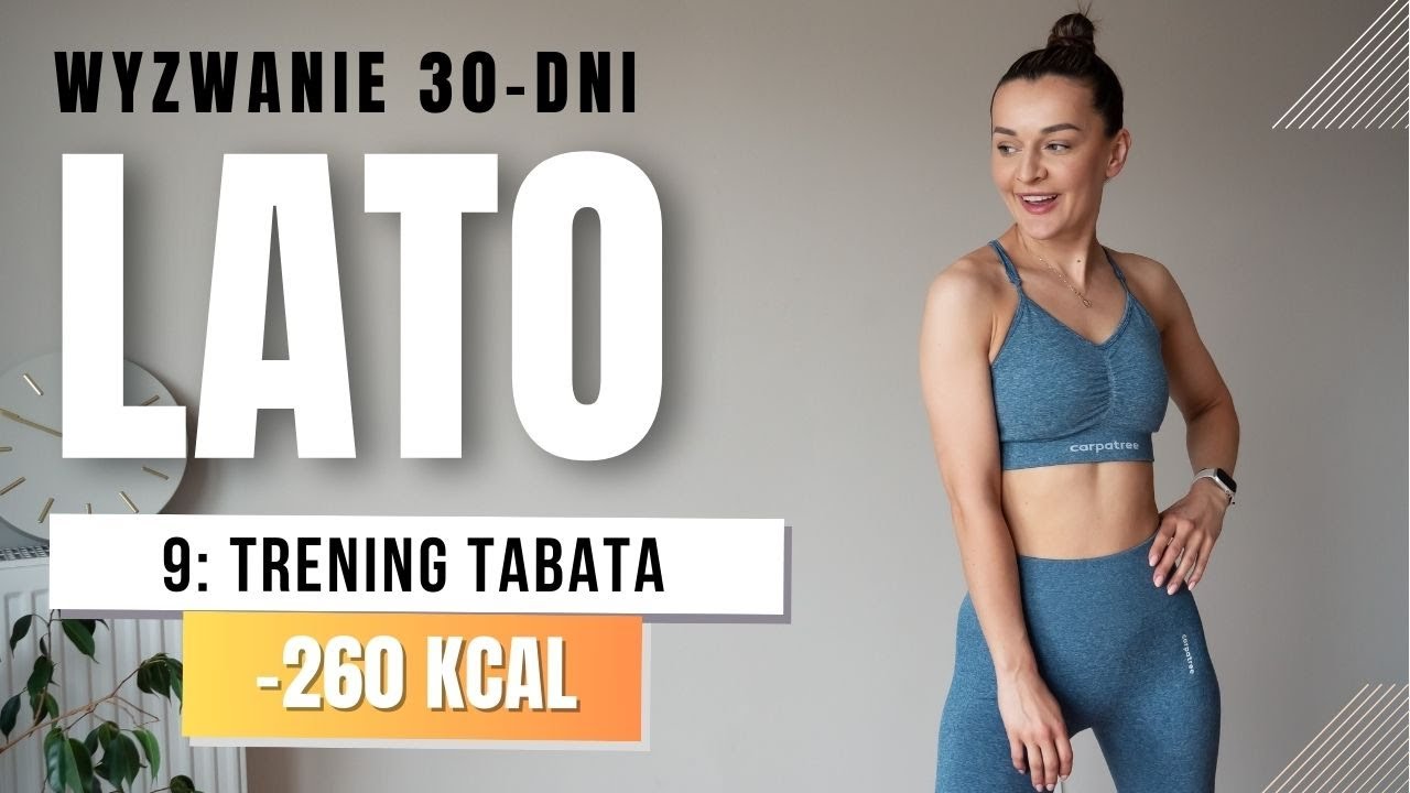 WYZWANIE LATO 🔥9: Trening TABATA -260 KCAL bez maty