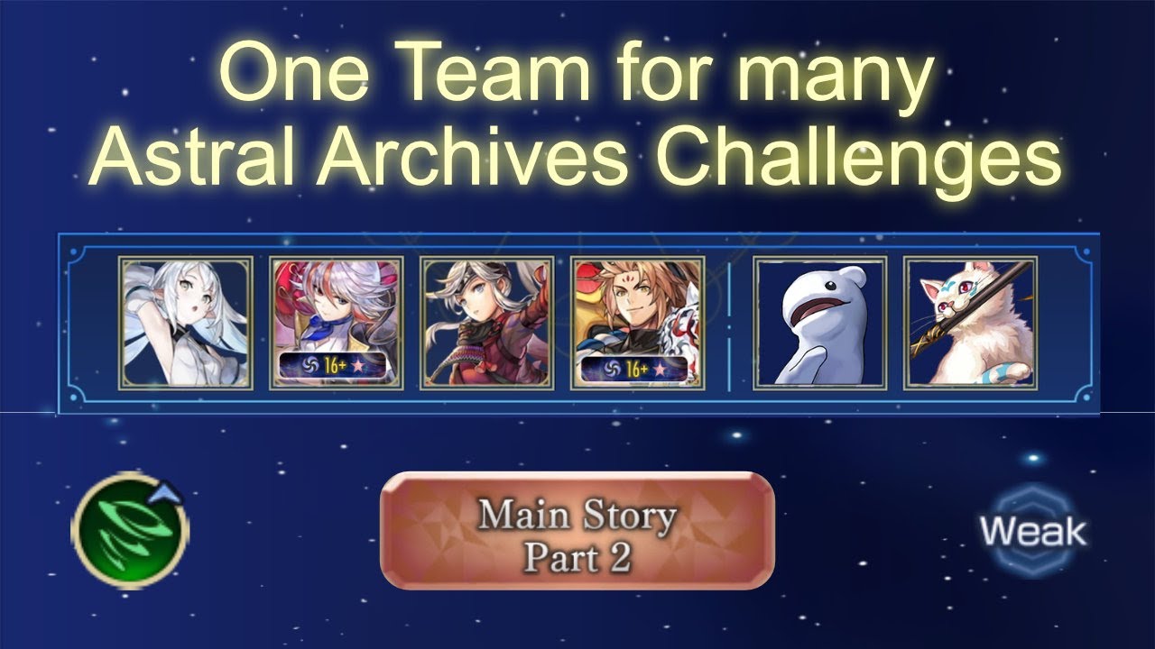Another Eden - Astral Archive Challenges Main Story 2 vs one Sesta AS team