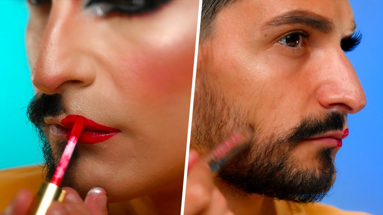 HALF MAN HALF WOMAN makeup tutorial