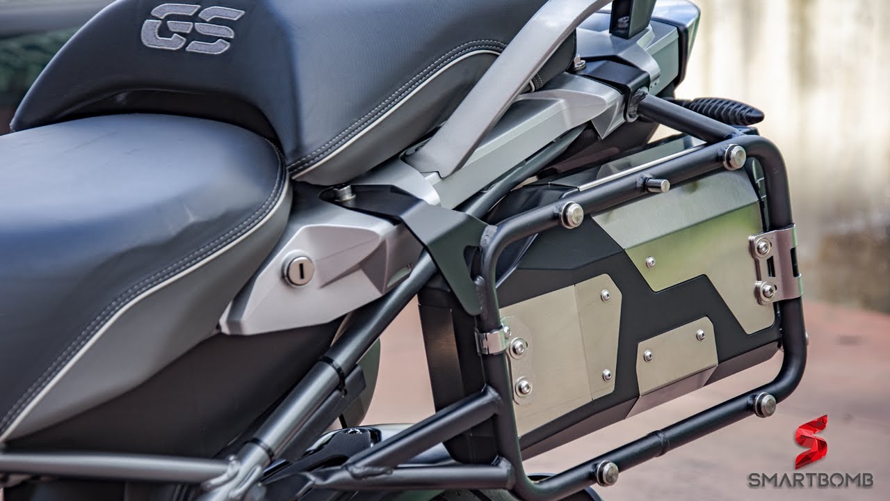 Porta oggetti in abs/acciaio inox posteriore per BMW R1200GS LC R1250GS F750GS e F850GS