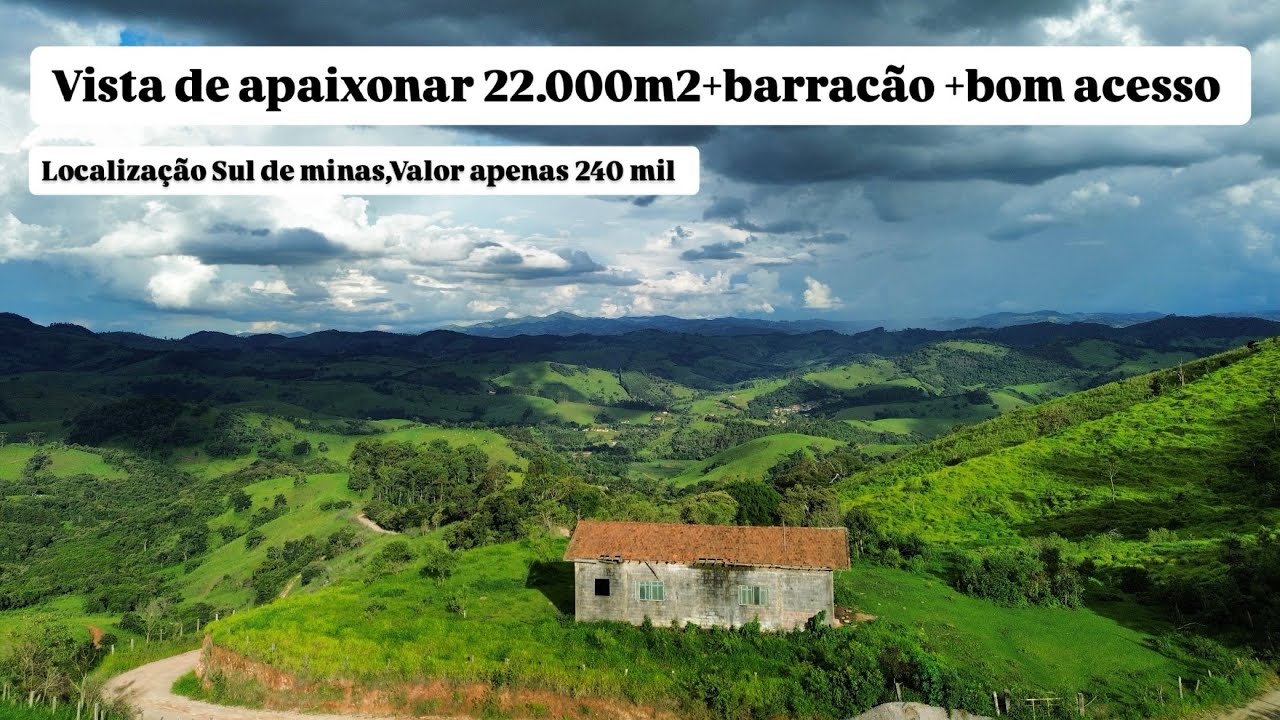 Vista de se apaixonar 🔥 | 22.000m² valor 240 mil WhatsApp 3599723-0539
