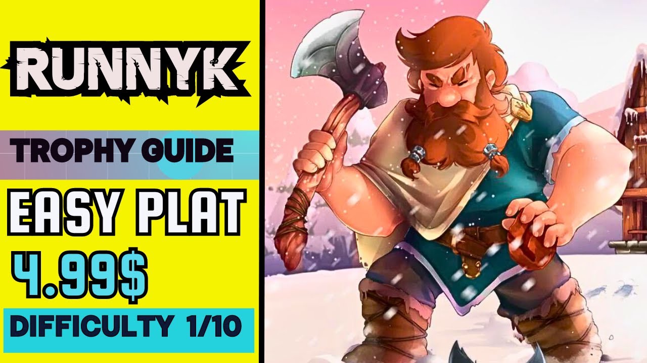 Runnyk Trophy Guide and Achievement Guide | Full Platinum Walkthrough