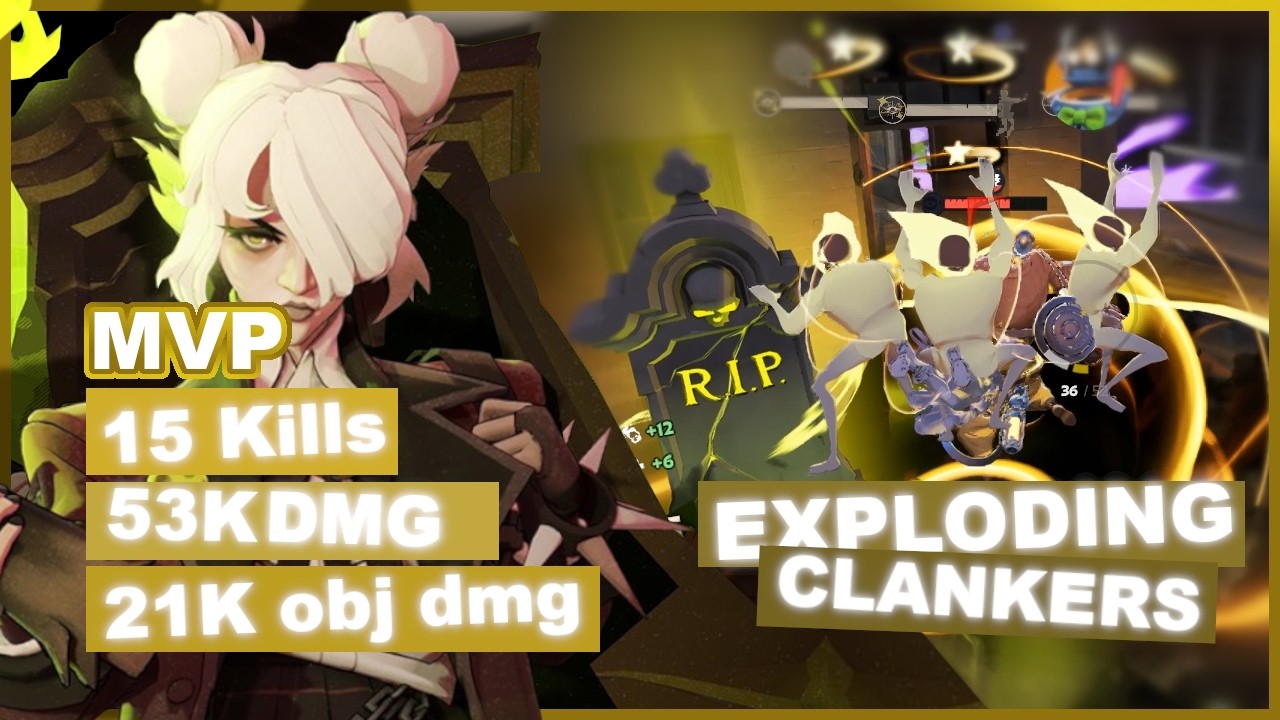 Exploding clankers with AGGRESSISVE graves  (53k Dmg MVP)