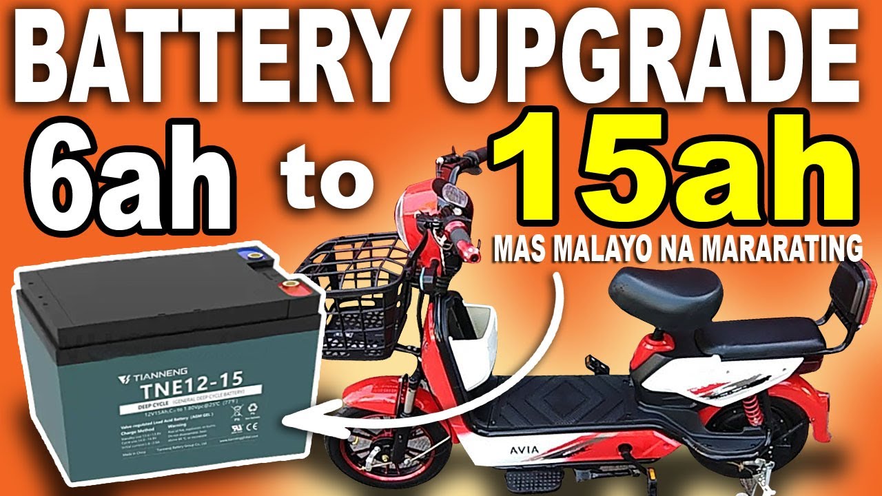 AVIA CROWN E-BIKE BATTERY UPGRADE  | HOW TO REPLACE BATTERY | TIANNENG LEAD ACID BATTERY