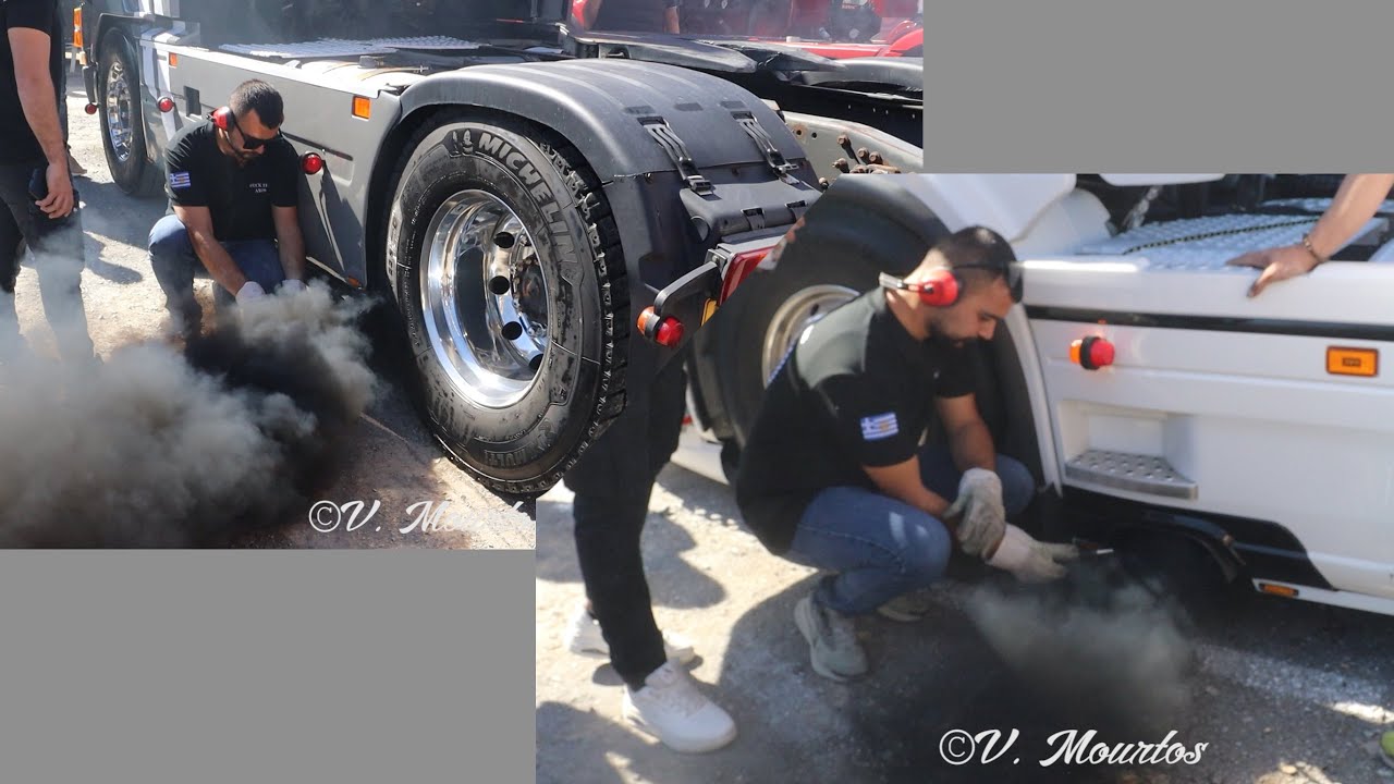 DESIBEL CONTEST COMPILATION  |-| SCANIA & VOLVO TRUCKS with LOUD PIPES and SMOKE |-| TRUCK SHOW AXOS