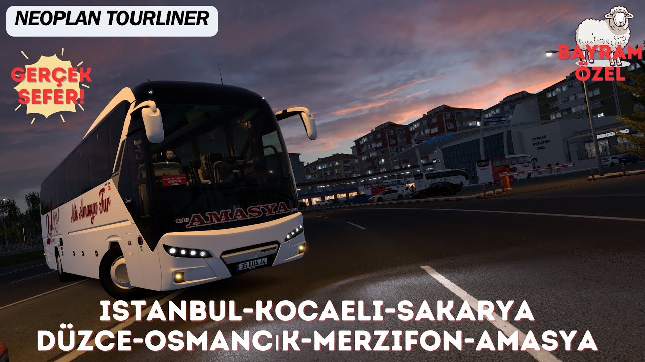 İSTANBUL - AMASYA ~ GERÇEK SEFER - 3 MOLA VE GERÇEK OTOGARLAR - NEOPLAN TOURLINER - 2K24 TÜRKİYE