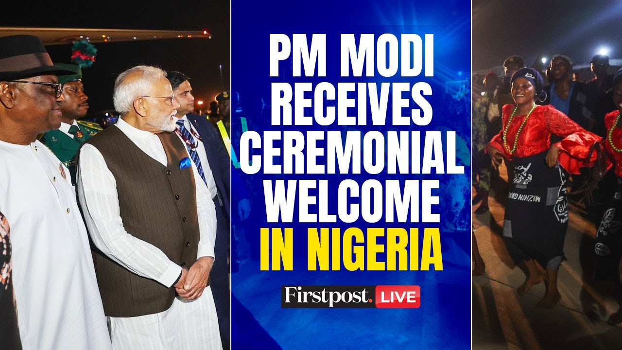 PM Modi in Nigeria LIVE: PM Modi Receives Ceremonial Welcome at Presidential Villa in Nigeria