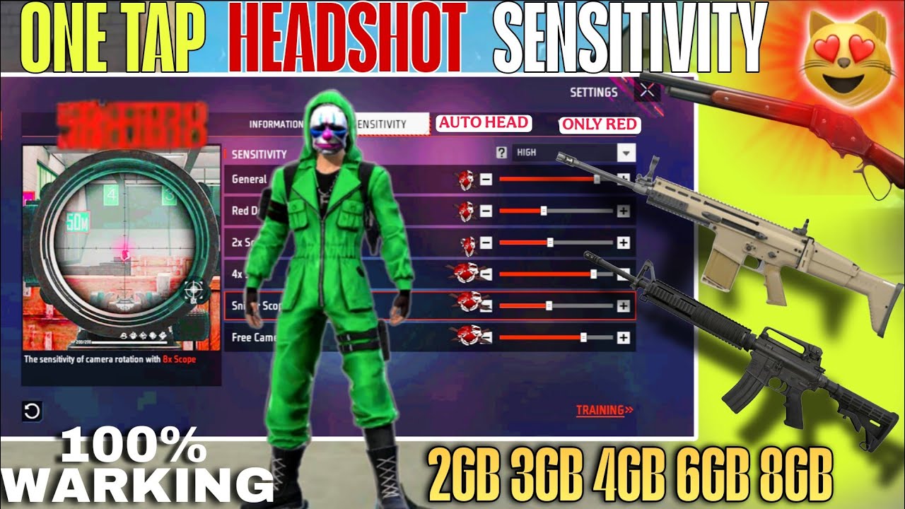 One Tap Headshot Sensitivity | Only Red Number Sensitivity | Only Headshot Sensitivity 
