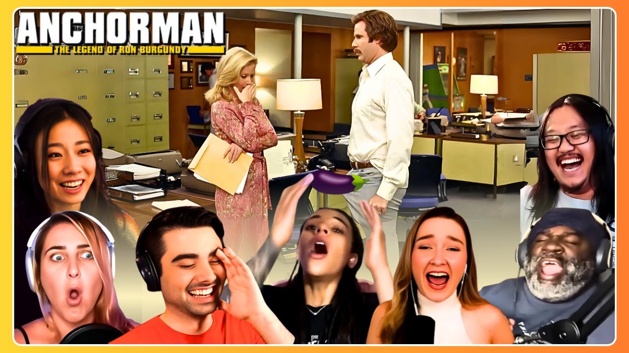HILARIOUS "MASSIVE ER*CTION" Reactions 🤣 Anchorman (2004) First Time Watching Compilation