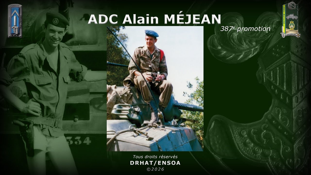 ADC MÉJEAN, parrain de la 387e promotion de l'ENSOA.