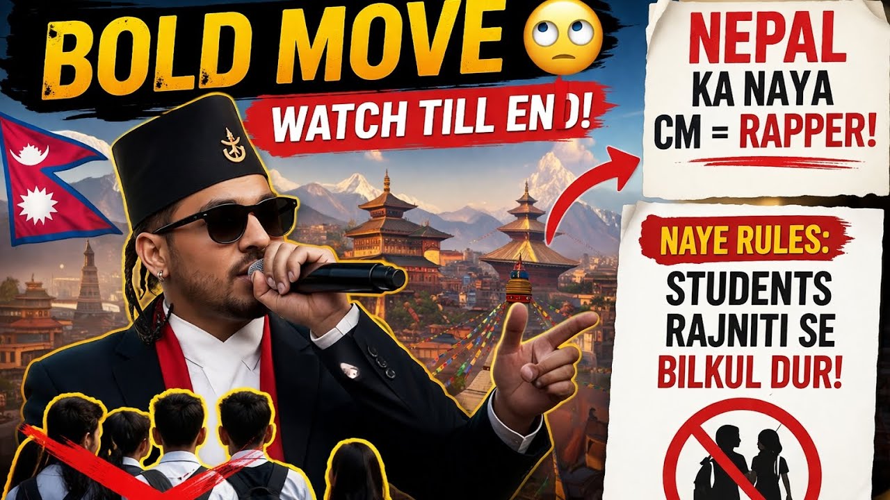 Bold Move 😳 Nepal Ka Naya CM Rapper! Students Politics Ban