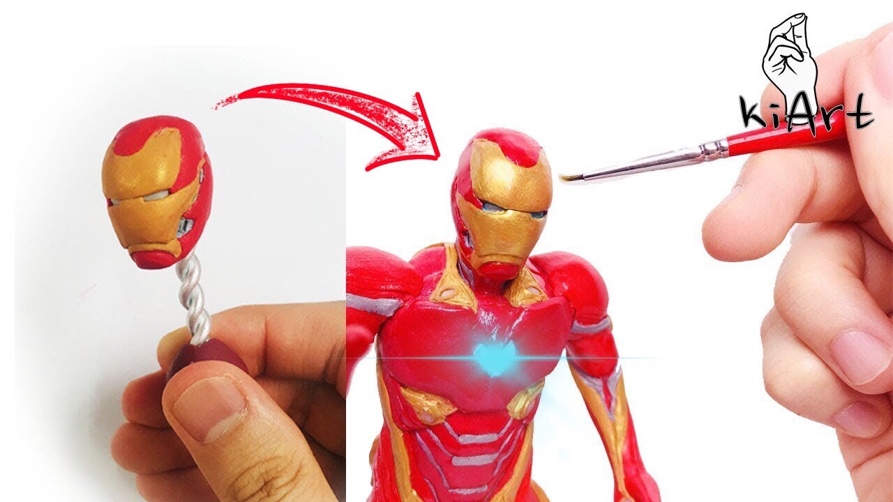 Making clay figure - IRONMAN MARK 50 / Marvel Avengers /Polymerclay /clay tutorial [kiArt kia]