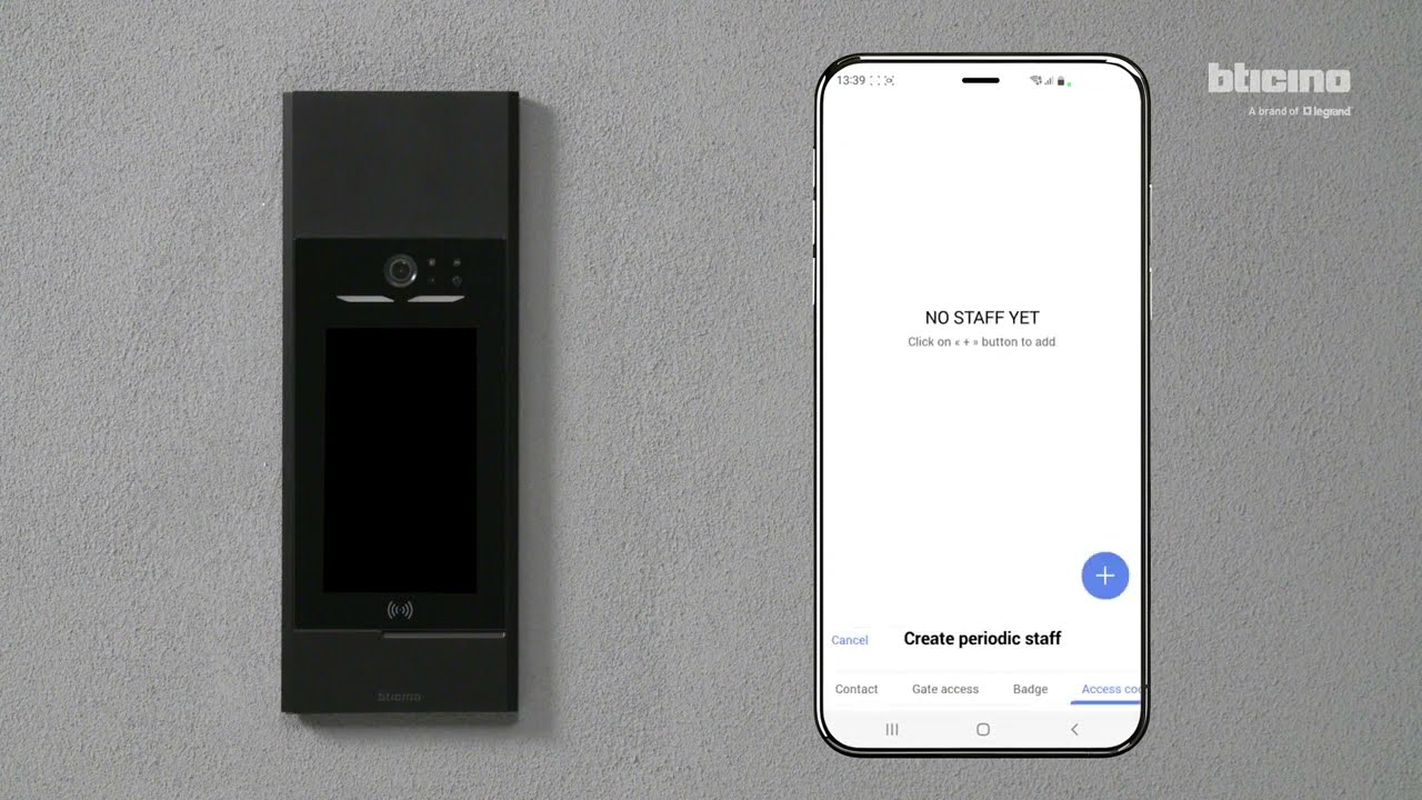 BTicino Linea 5000 : Synchronisation and changes using the Home + Project app (Android)