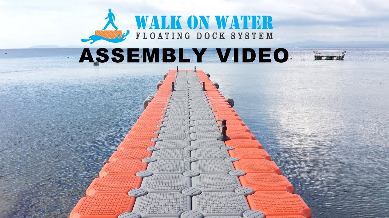 Walk on Water Floating Dock Assembly