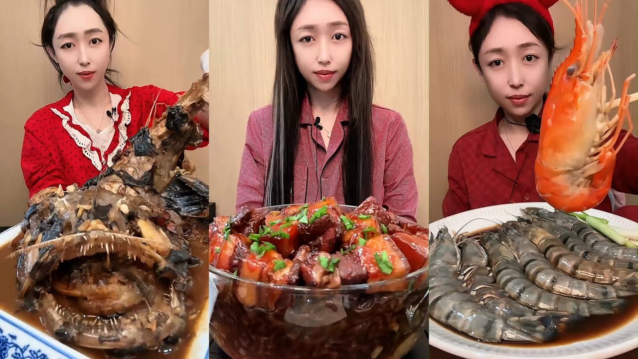 【ASMR】【MUKBANG】 DELICIOUS 東坡肉 - PORK BELLY EATING SHOW | CHINESE FOODS