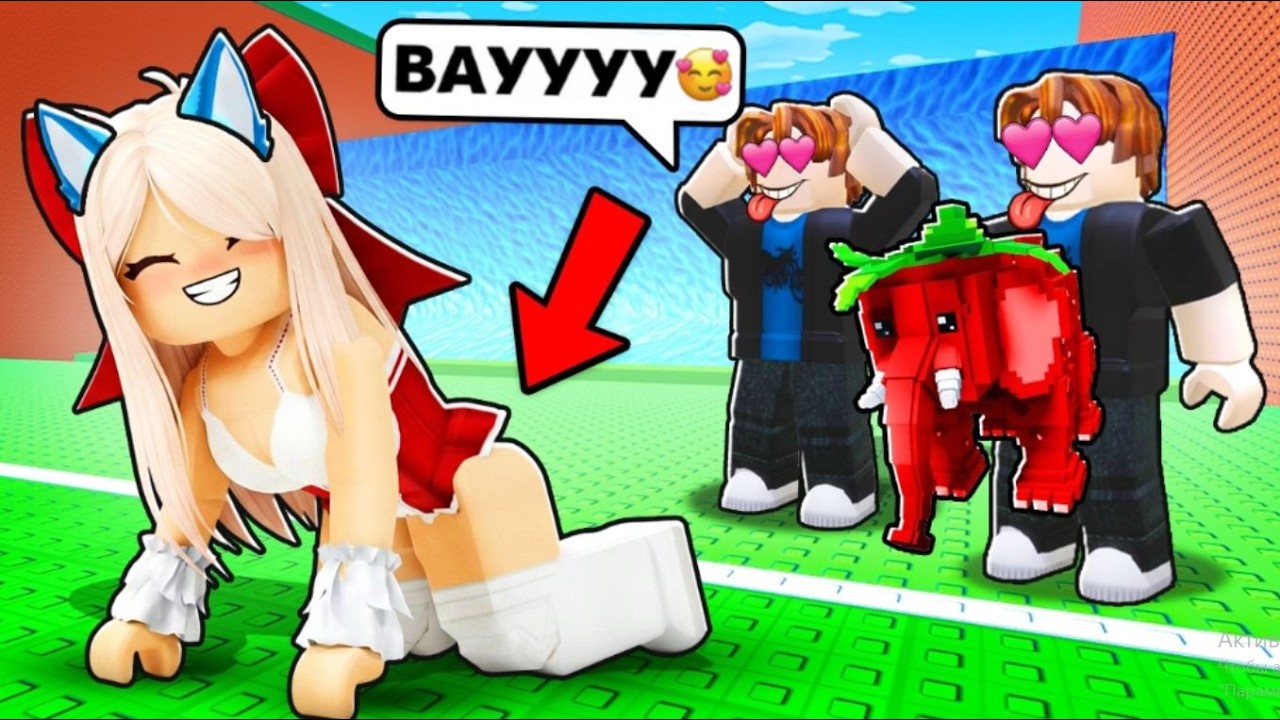 Я притворился ДЕВОЧКОЙ и получил ВСЕ в СБЕГИ ОТ ЦУНАМИ ROBLOX😱