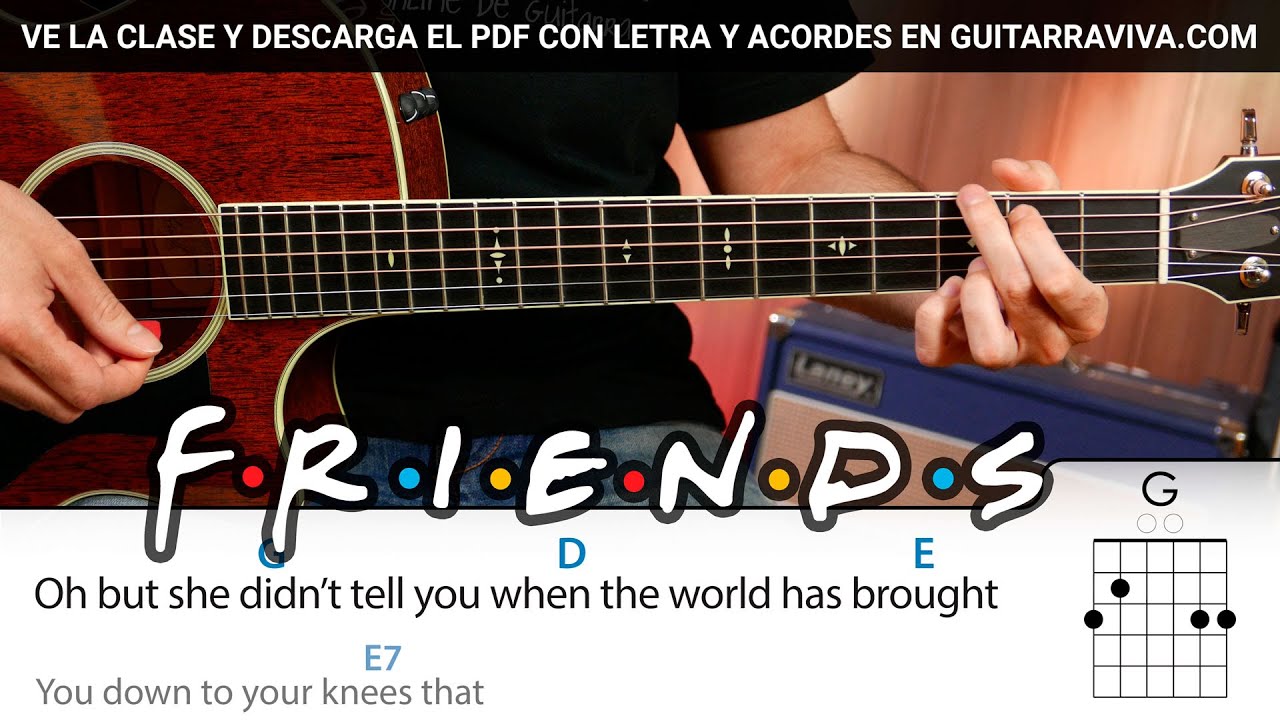 I&acute;ll Be There For You ( Friends TV Serie) guitar chords Acordes DEMO