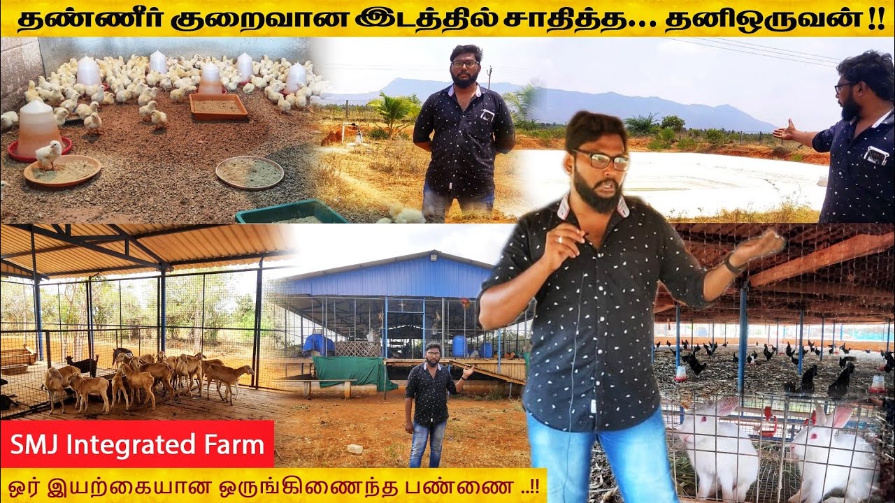 ஆடு, மாடு, கோழி, முயல், மீன் அனைத்தும் இயற்கை முறையில்!! | ஒர் தற்சார்பு ஒருங்கிணைந்த பண்ணையம்.