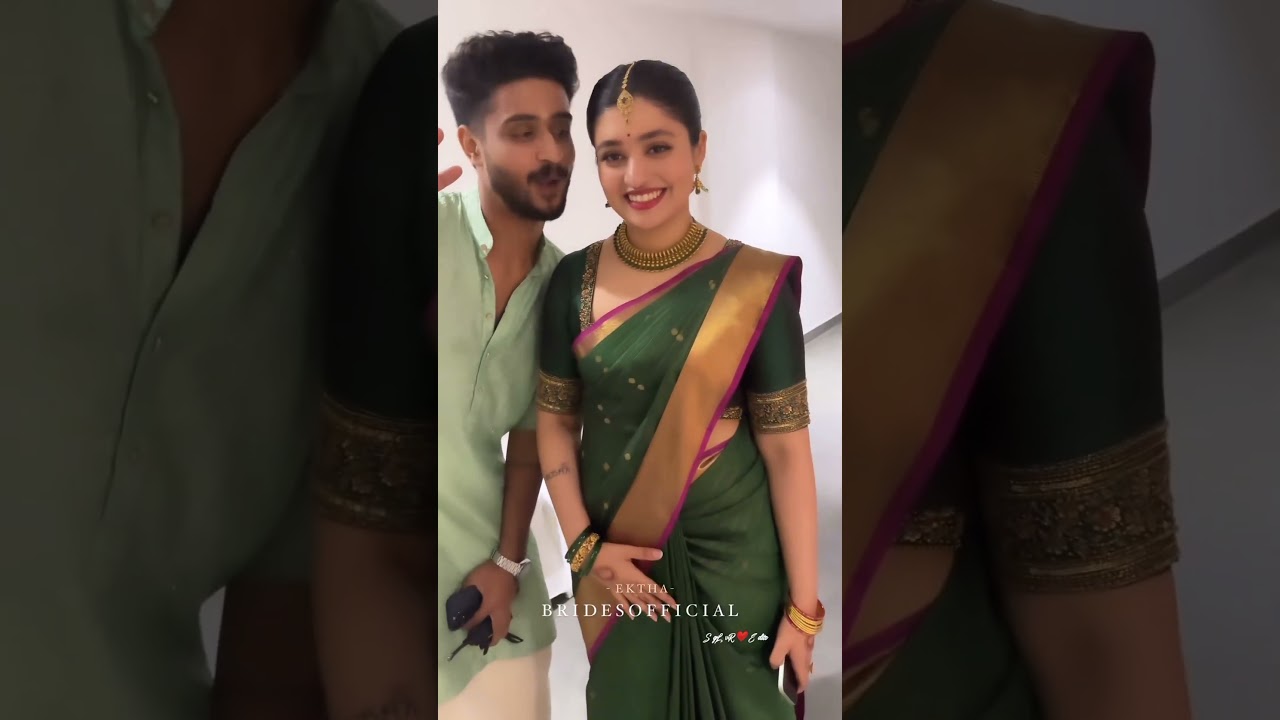 Bhaavni Suresh ഭാവ്നി makeup look on Bhagya sreyas wedding❤ Madhav #bhagyasuresh #sureshgopi #shorts