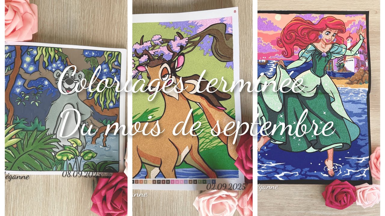 Coloriage terminée du mois de septembre 