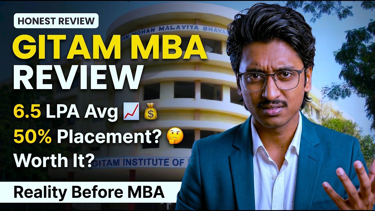 GITAM School of Business MBA Review 2026 | Placements Reality 😐 Fees, ROI, Worth It or Not?