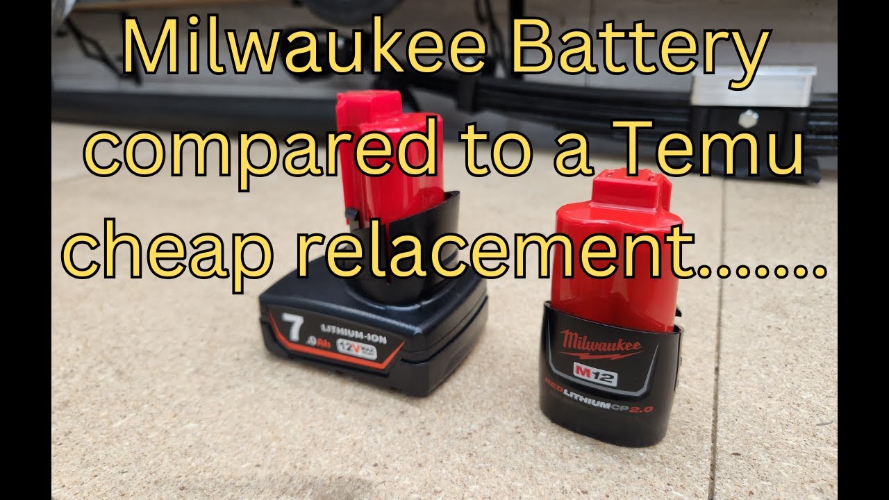 Temu Milwaukee battery replacement...  another success story....