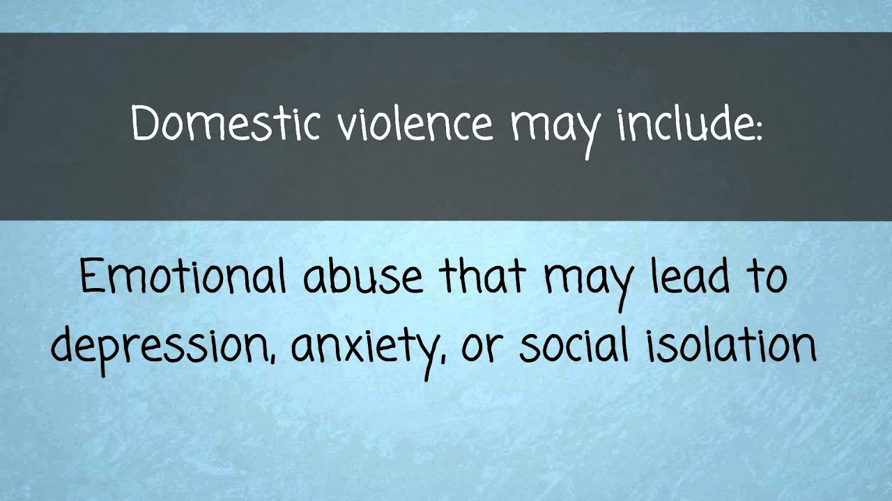 Domestic Violence - What You Need To Know