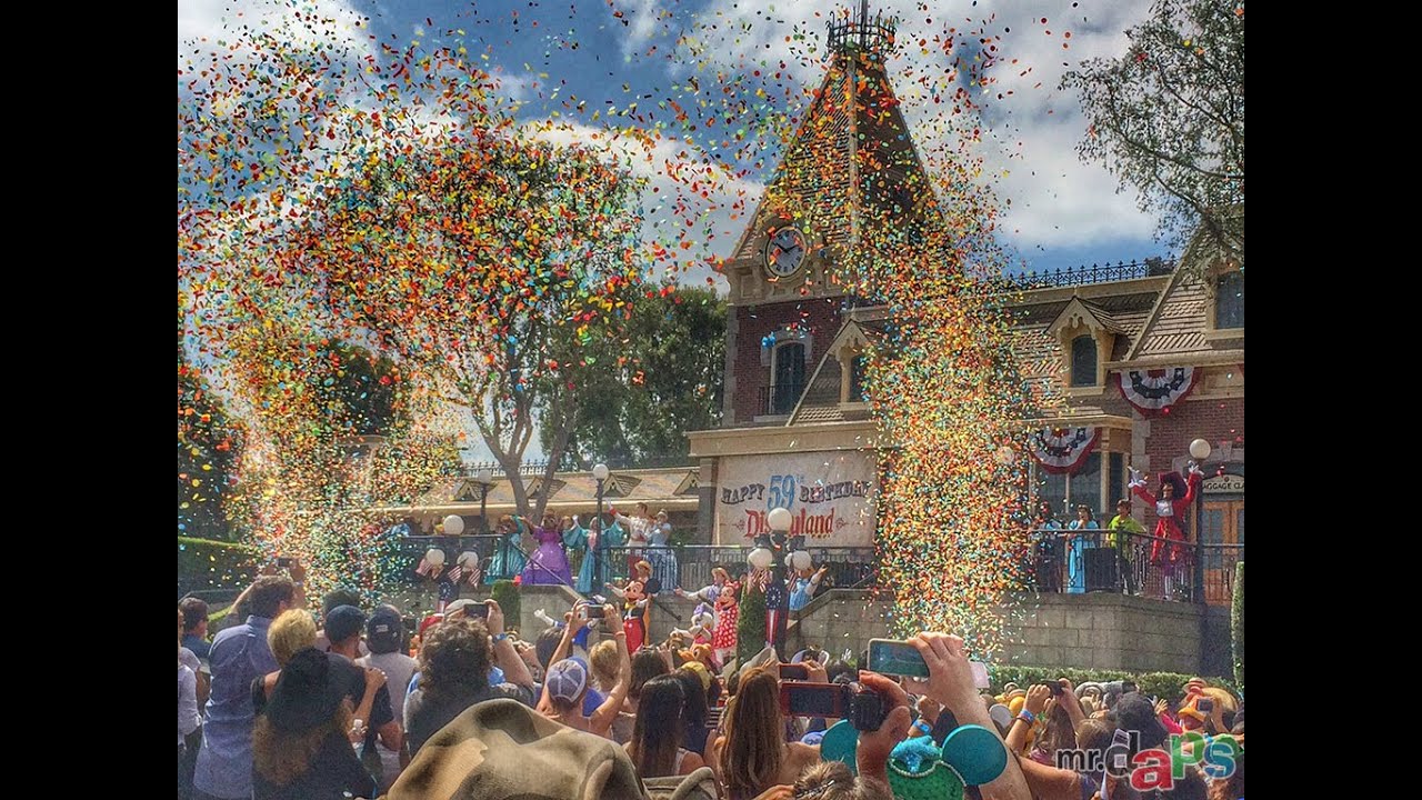 Disneyland's 59th Birthday Full Ceremony July 17, 2014 (2 Cameras)