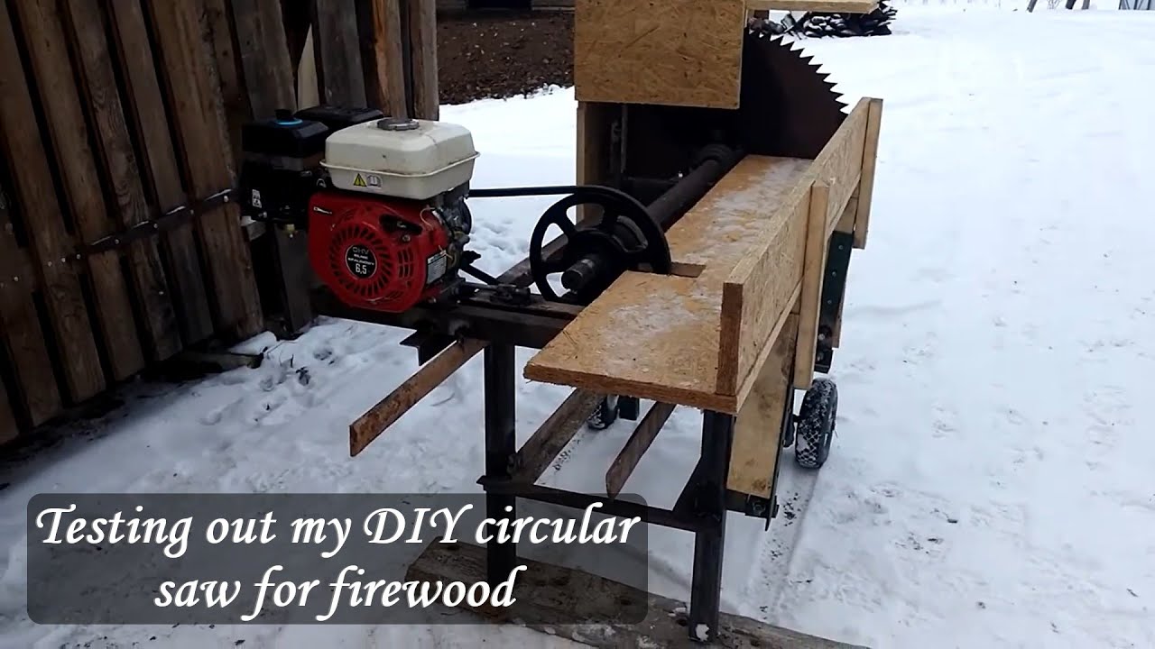 DIY Circular saw for cutting firewood (part2)