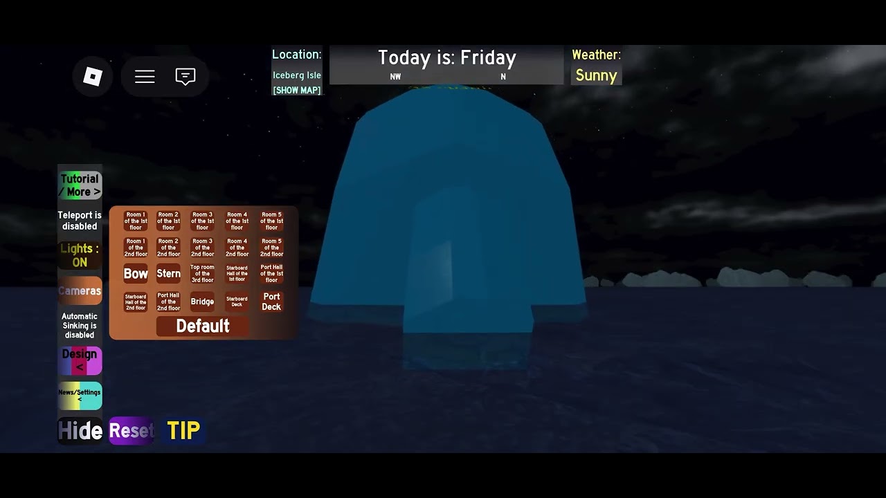 SS cyanics sinking (roblox life of a ship) 