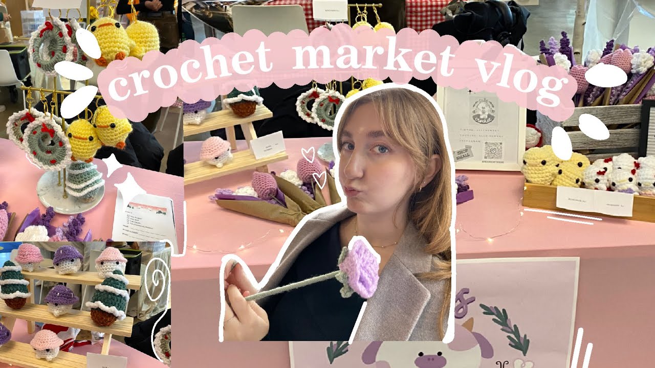 I SOLD OUT! 💕 crochet holiday market vlog/recap + profit breakdown ☃️🎄