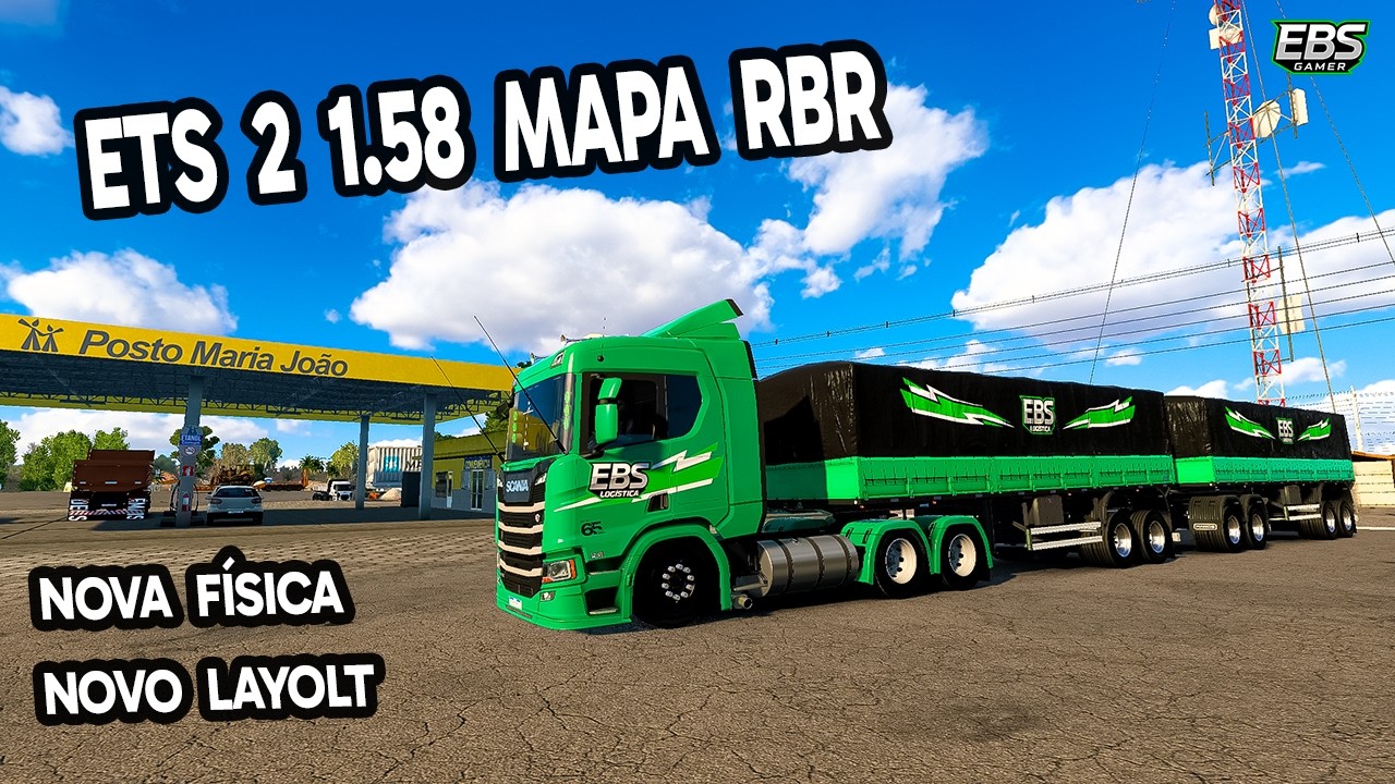 Atualização do ets 2 para a versão 1.58 mapa RBR ets2 ets 2 1.58