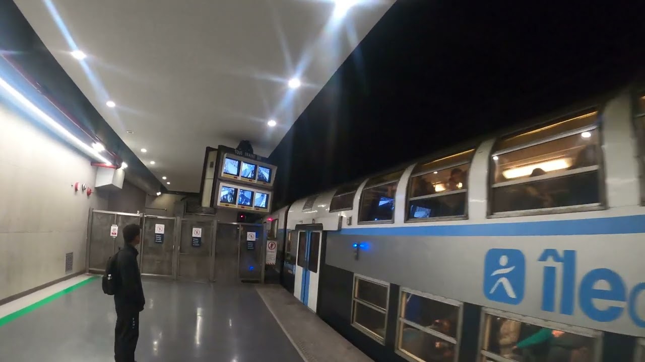 Séquence Baisser panto à Gare du Nord RER B et RER D