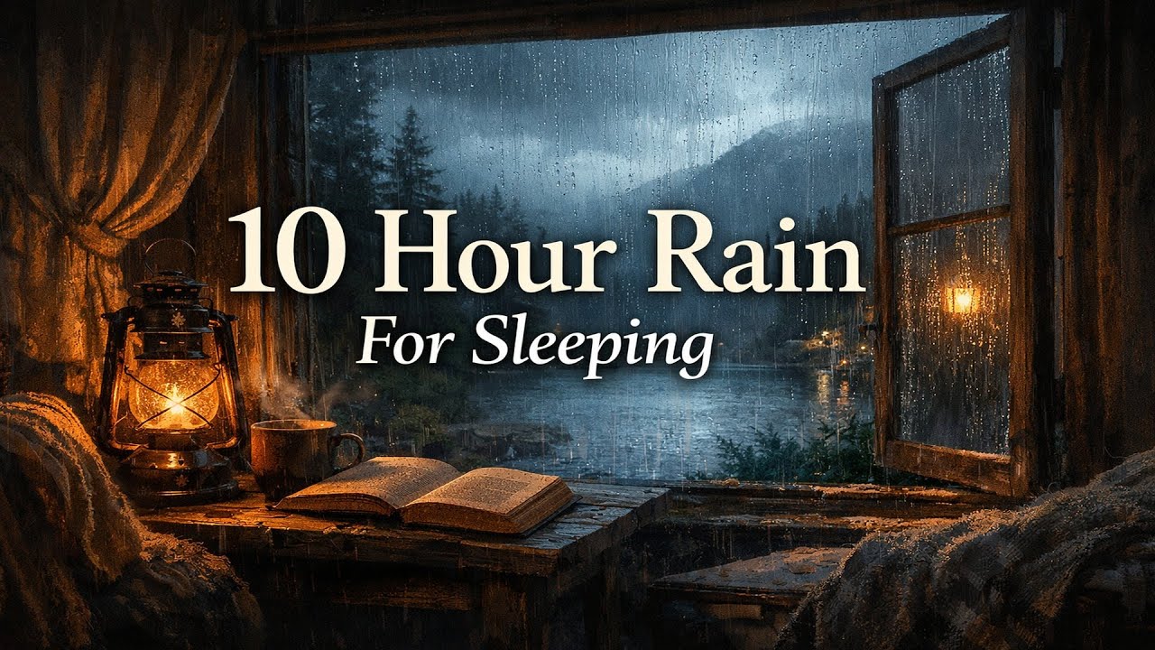 10 HOUR RAIN SOUNDS FOR SLEEPING, RELAXING RAIN, INSOMNIA RELIEF