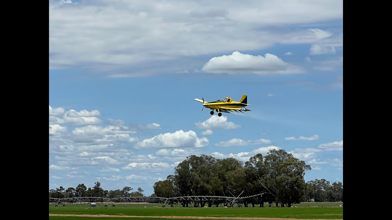 Putting nitrogen on the rice, I like Planes!