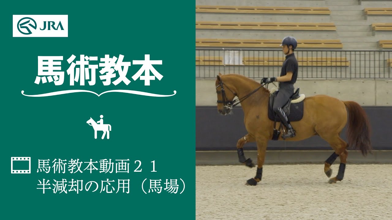 【馬事公苑】馬術教本動画21 半減却の応用（馬場） | JRA公式