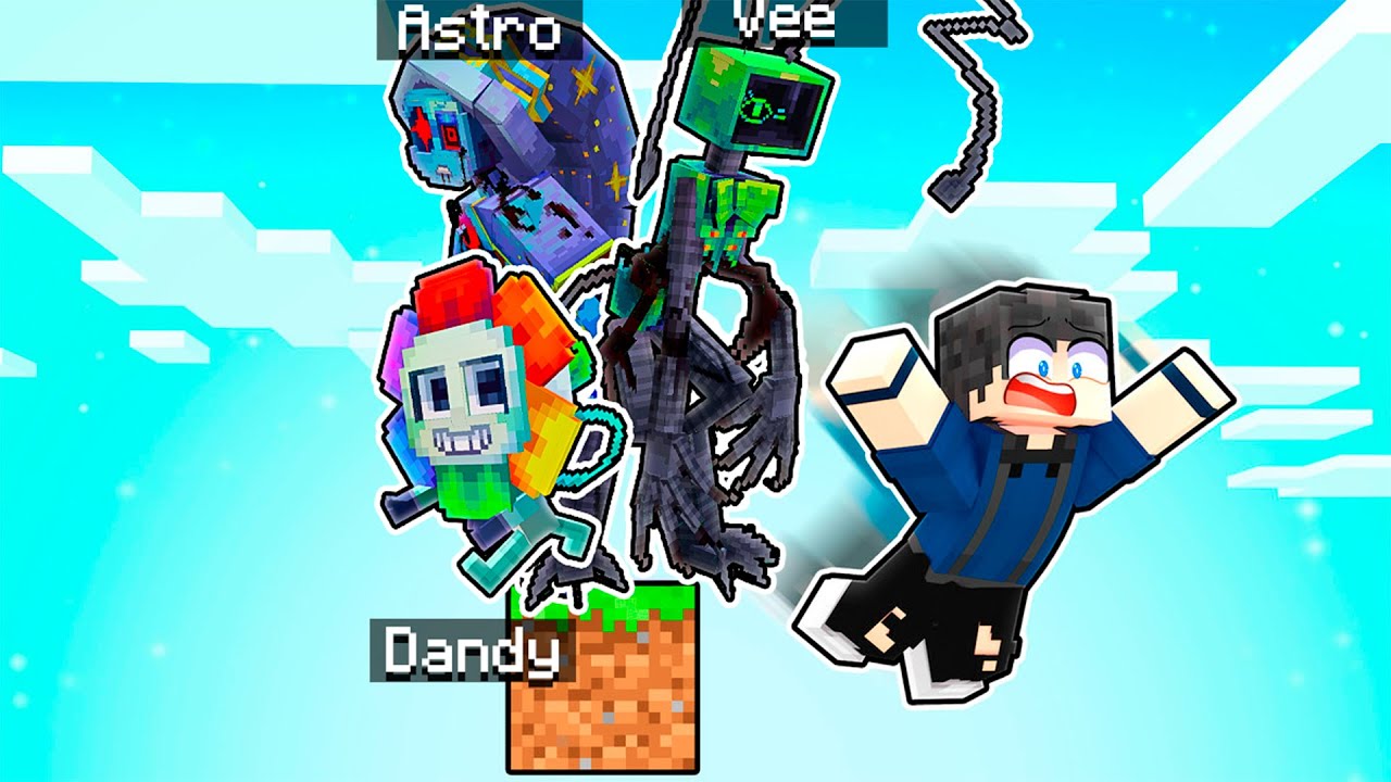 SOBREVIVA EM 1 BLOCO com DANDY'S WORLD