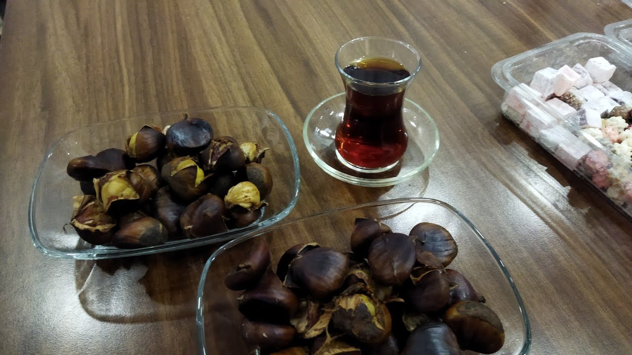 Lezzetli bir kış menüsü,, ardından kestane kebap...