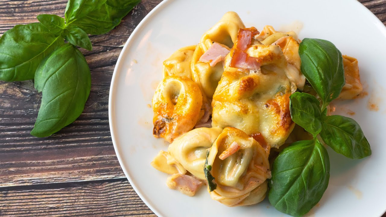 Einfach, günstig und schnell zubereitet. Tortellini-Auflauf